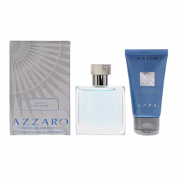 Azzaro Chrome 2 Piece Gift Set: 30ml EDT Spray - Hair And Body Shampoo 50ml
