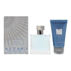 Azzaro Chrome 2 Piece Gift Set: 30ml EDT Spray - Hair And Body Shampoo 50ml