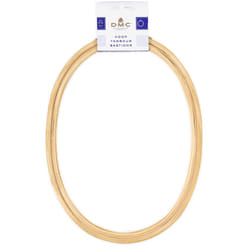 DMC Oval Wooden Embroidery Hoop/Frame - 8 inch