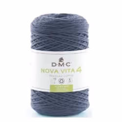 DMC Nova Vita 4, Medium, Navy, Cotton/Polyester, 200 m, G-6, 40 °C