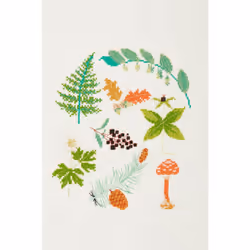DMC BK1951 embroidery pattern Flowers