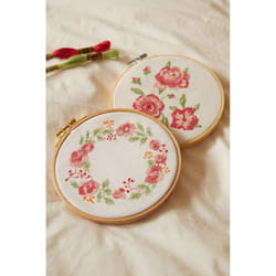 DMC Mindful Making Cross Stitch Kits - Tranquil Rose