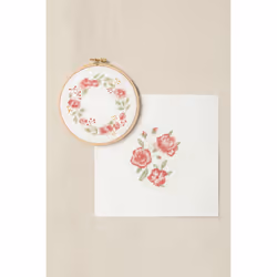 DMC Mindful Making Cross Stitch Kits - Tranquil Rose