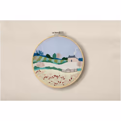 DMC Embroidery Kit Spring Landscape by Georgie K. Emery - Advanced