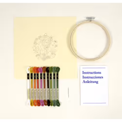 DMC Embroidery Kit Mediterranean Garden by Celeste Johnston - Intermediate