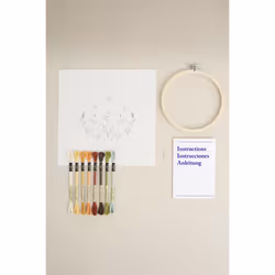 DMC Embroidery Kit Butterfly Garden by Aurora Menendez - Intermediate