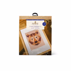 DMC Tapestry & Needlepoint Kit Geo Bear by Quail Studio - Easy