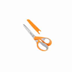 Fiskars 1014579 Scissors RazorEdge Softgrip 21 cm, Stainless Steel Blade/Plastic Handles, Orange