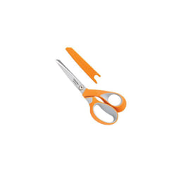 Fiskars 1014579 Scissors RazorEdge Softgrip 21 cm, Stainless Steel Blade/Plastic Handles, Orange