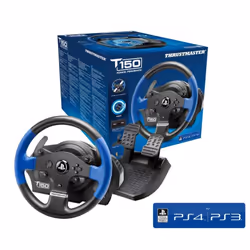 Thrustmaster T150 Force Feedback Black, Blue USB Steering wheel + Pedals PC, PlayStation 4, Playstation 3 - Additional view 5