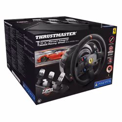 Thrustmaster T300 Ferrari Integral Racing Wheel Alcantara Edition Black USB Steering wheel + Pedals PC, PlayStation 4, Playstation 3