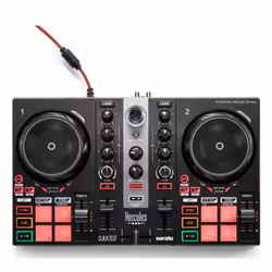 Easily learn the basics of DJing and have fun mixing your favorite songs with Hercules DJControl Inpulse 200 MK2. Now availab ...