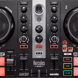 Hercules DJLearning Kit MK2 Digital Vinyl System (DVS) scratcher 2 channels Black - Additional view 3