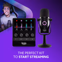 Hercules Stream Starter Kit Black Podcast microphone - Additional view 2