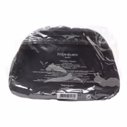 Yves Saint Laurent Pouch Cosmetic Bag Set Makeup Bag Black Large