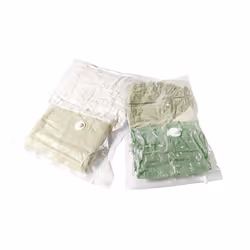 Compactor Space Saving Vacuum Storage Bags with B Valve, Set of 2 ââ¬â 1 Medium 55 x 90cm and 1 Large 80 x 100cm, Clear