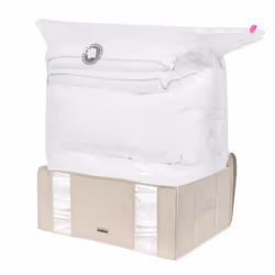XXL Space Saving Vacuum Storage Box, For Wardrobes, Bedrooms and Lofts, Clothes Organiser, Pillow, Bedding and Duvet Storage, ...