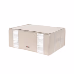 XXL Space Saving Vacuum Storage Box, For Wardrobes, Bedrooms and Lofts, Clothes Organiser, Pillow, Bedding and Duvet Storage, Vacuum and Pump