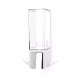 Wall Mounted Single Soap Pump Dispenser, No Drilling Soap Bottle, 500 ml Capacity with 2 Storage Hooks, 12.1 x 12.1 x 20.6 cm ...
