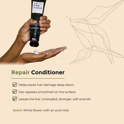 Lazartigue Repair Conditioner  Intensive Repair for Damaged Hair  Enriched with Vegetal Keratin  Vegan  Sulfate-Free  Silicone-Free  5.1 fl.oz.