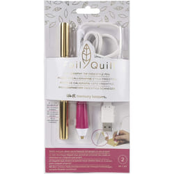 We R Memory Keepers American Crafts Foil Quill Calligraphy Tip Freestyle Pen - Battery Operated - Gold