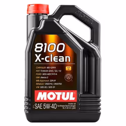 Engine oil; MOTUL; 8100 X-clean; 5W-40 5; for BMW, VOLKSWAGEN, VAUXHALL, MINI, SEAT