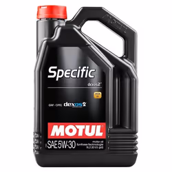 Motul Specific DEXOS2 5W-30 5l Engine oil 109242 VAUXHALL: Vectra Mk2 CC, Astra Mk6 GTC, Insignia Mk2, SAAB: 9-3 Saloon, 9-3 Estate, 9-3 Convertible