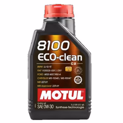 Engine oil; MOTUL; ECO-CLEAN; 0W-30 1 Synthetic Oil; for FORD, FIAT, ALFA ROMEO, JEEP, FORD USA