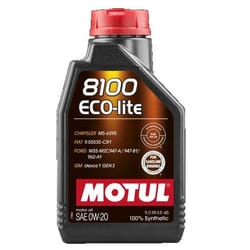 Motul 8100 ECO-LITE 0W-20 1l Engine oil 108534 FORD: FIESTA 6, Transit Custom V362 Van, FOCUS 3, TOYOTA: Yaris III Hatchback, Auris Hatchback