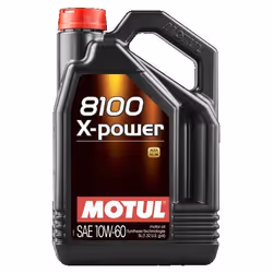 Engine oil; MOTUL; 8100 X-POWER; 10W-60 5; for BMW, ALFA ROMEO, MASERATI, ASTON MARTIN, AUDI