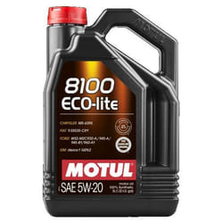 Motul ECO-lite 5W-20 5l Engine oil 109104 OPEL: Insignia A Saloon, Corsa E Hatchback, Corsa D Hatchback