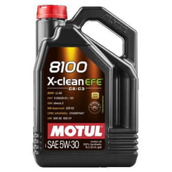 Motul 8100 X-CLEAN EFE 5W-30 5l Engine oil 109471 BMW: 5 Saloon, 5 Touring, 3 Saloon, VAUXHALL: Insignia Mk2, Insignia Mk1, ZAFIRA Mk3