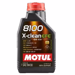 Engine oil; MOTUL; 8100 X-CLEAN EFE; 5W-30 1; for BMW, TOYOTA, VAUXHALL, KIA, HONDA