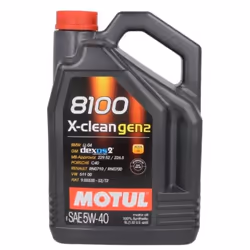 Engine oil; MOTUL; 8100 X-clean gen2; 5W-40 5; for BMW, MERCEDES-BENZ, RENAULT, MINI, FIAT