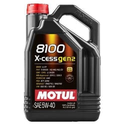 Motul 8100 X-CESS GEN2 5W-40 5l Engine oil 109776 MERCEDES-BENZ: ML-Class, AMG GT, BMW: 6 Coupe, 5 Saloon, KIA: Pro cee‘d II Hatchback