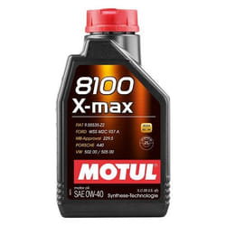 Motul 8100 X-MAX 0W-40 1l Engine oil 110071 VOLKSWAGEN: Golf 5, Golf 7, Polo V Hatchback, BMW: 5 Saloon, 3 Saloon, 1 Hatchback