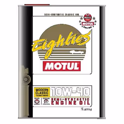 Engine oil; MOTUL; CLASSIC EIGHTIES; 10W-40 2 Part Synthetic Oil