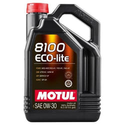 Motul 8100 ECO-LITE 0W-30 5l Engine oil 110889 BMW: 3 Saloon, 5 Saloon, 1 Hatchback, FORD: FIESTA 6, Transit Custom V362 Van, FOCUS 3