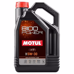 Engine oil; MOTUL; 8100 POWER; 5W-30 5 Full Synthetic Oil; for TOYOTA, MAZDA, NISSAN, HYUNDAI, KIA
