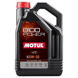 Motul 8100 POWER 5W-30 5l Engine oil 111801 TOYOTA: Yaris III Hatchback, Yaris II Hatchback, Auris Hatchback, MAZDA: 6 Saloon, 3 Hatchback, CX-5 I