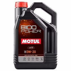 Engine oil; MOTUL; 8100 POWER; 0W-20 5 Full Synthetic Oil; for TOYOTA, MAZDA, HONDA, NISSAN, MITSUBISHI