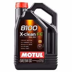 Engine oil; MOTUL; 8100 X-Clean FE; 5W-30 5; for VOLKSWAGEN, MERCEDES-BENZ, AUDI, VAUXHALL, TOYOTA