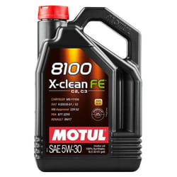 Motul 8100 X-Clean FE 5W-30 5l Engine oil 112781 VOLKSWAGEN: Golf 5, Golf 7, Polo V Hatchback, MERCEDES-BENZ: C-Class Saloon, E-Class Saloon