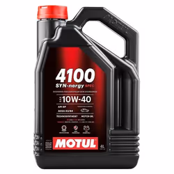 Engine oil; MOTUL; 4100 Syn-nergy Spec; 10W-40 4 HC synth. oil (hydro-cracked); for VOLKSWAGEN, MERCEDES-BENZ, RENAULT, PEUGE ...