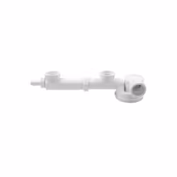Double Space Saving Kitchen Sink Drain Waste Trap 1/2" X 40mm Dish Washer Input