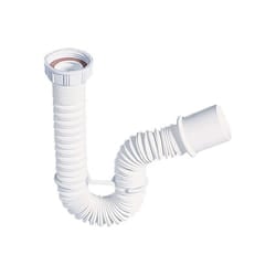 x 40mm) Extendable 270-700mm Waste Drain Connector Flexible Pipe Outlet Fixing Hook - 1 1/2" (6/4"