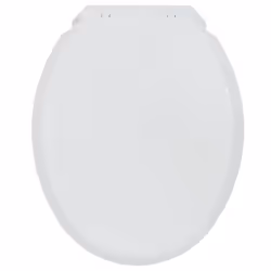 Wirquin 20718747, Round, Soft toilet seat, White, Polypropylene (PP), 1.5 kg, 14 cm