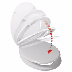 Wirquin 20718747 Soft toilet seat Polypropylene (PP) White