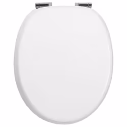 Wirquin 20719569, Round, Soft toilet seat, White, Wood, 2.9 kg
