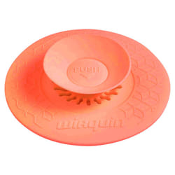 4 Colours Universal 2in1 Kitchen Sink Plug/Filter 110mm Stick Function Easy Use - Orange